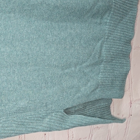 J.Jill Light Green Scoop Neck Long Side Slit Sweater Womens Size 2x - Picture 5 of 12